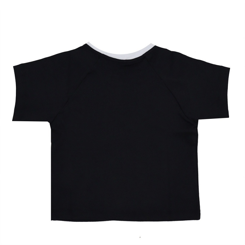 Blusa Volcom Cropped Lil Preto